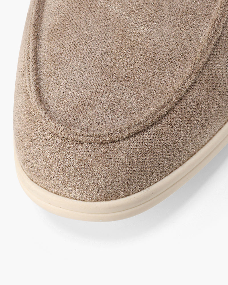 Édouard | Mocassins en daim beige sable à semelle sport