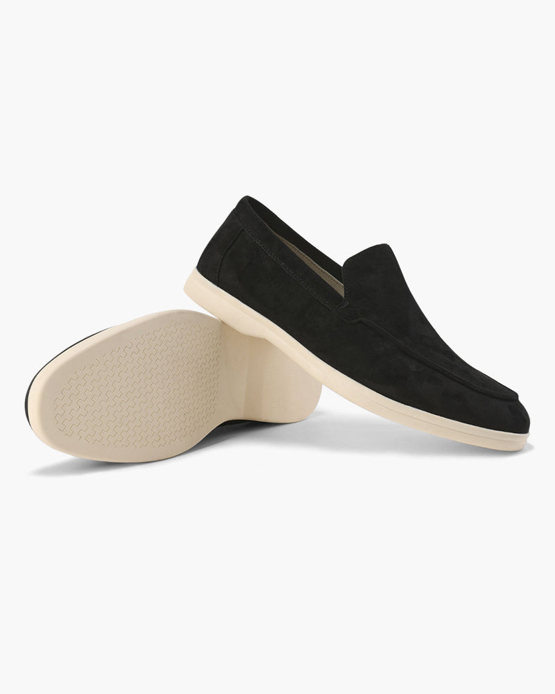Édouard | Mocassins en daim beige sable à semelle sport