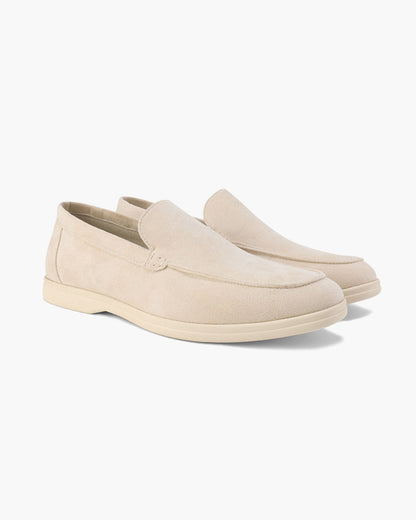 Édouard | Mocassins en daim beige sable à semelle sport