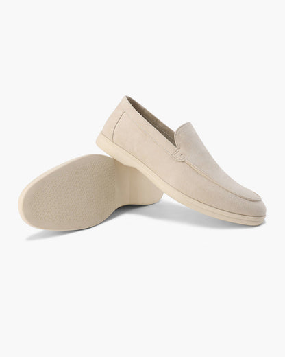 Édouard | Mocassins en daim beige sable à semelle sport