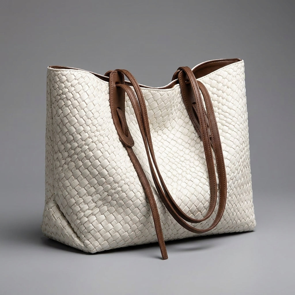 Hortense | Cabas tressé artisanal à anses doubles