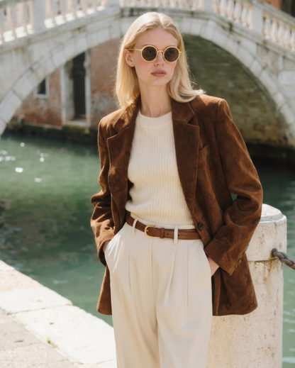 Pantalon capri en toile légère